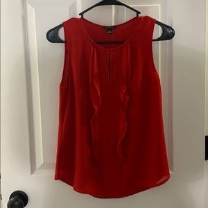Ann Taylor Red Blouse Tank